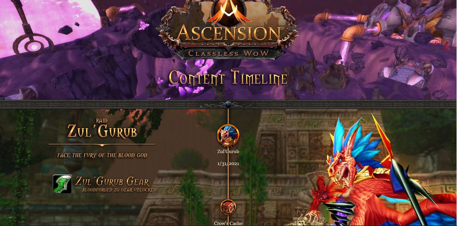 Ascension Classless WoW: League 2 Timeline